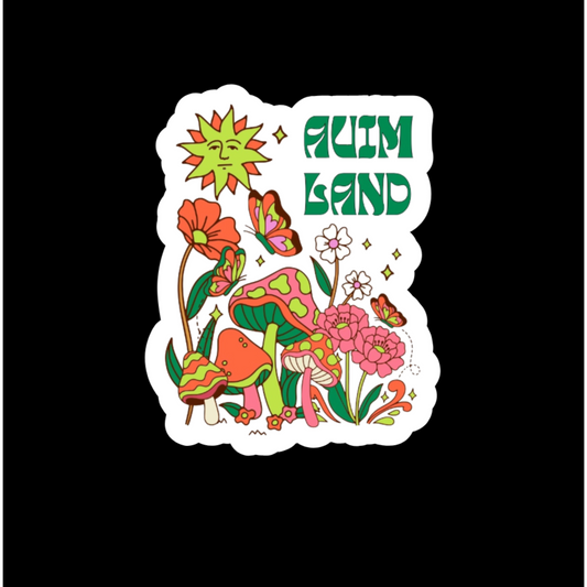 AU IN MOTION LAND STICKER